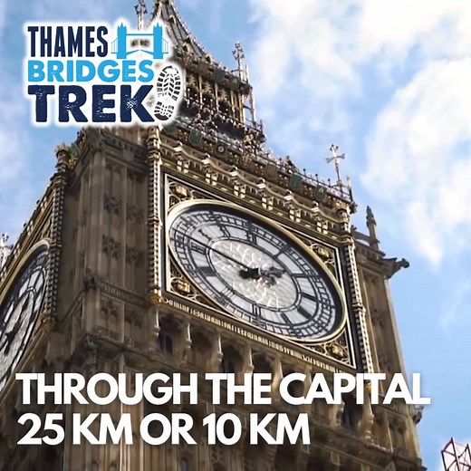 🎉👣THAMES BRIDGES TREK - SAT SEPT 13 👣🎉 Join 2500 walkers and trek 25 km or 10 km across the Capital with unrivalled views of London's skyline & landmarks. From a Putney Bridge start it's towards the City, zig-zagging over 16 historic bridges; a mid-point stop at Oval Cricket Ground for snacks & drinks; a lively finish beyond Tower Bridge! 💪 Walk with friends or solo & meet others 🎉 Fantastic support 🍾Glass of fizz & finisher's picnic 🏅Special Medal & T-Shirt 👉 Secure your place NOW: htt
