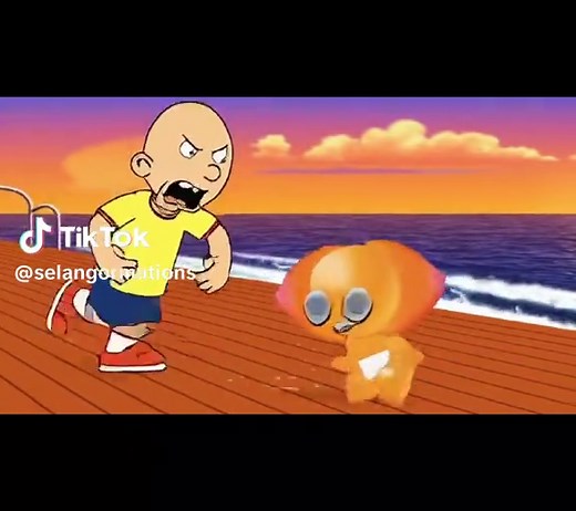 Caillou Grounds Baby Emoji Cat for Stealing Uacht