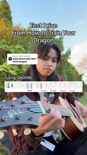 How to Train Your Dragon Guitar Tutorial: Test Drive Fingerstyle Tabs