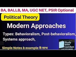 Modern Approaches to Political Theory | Behavioralism, Post-behavioralism, Systems approach