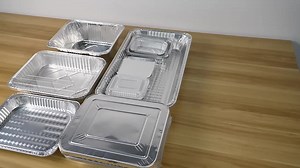 Bag aluminum foil container