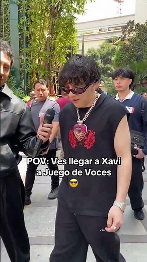 Xavi arrives at Televisa for Juego de Voces