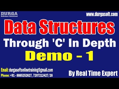Data Structures Through 'C' tutorials || Demo - 1 || by Real Time Expert On 19-10-2022 @7:30PM IST