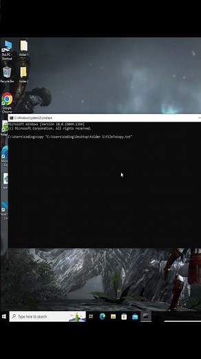 copy a file from one place to another using CMD(command prompt basics)part 4 #commandprompt #windows