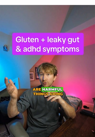 Gluten. Leaky gut. Adhd management… Feel like ADHD symptoms getting worse? It might be your gut! As a nutritional therapist, I see this connection ALL the time. Gluten can trigger leaky gut → inflammation → brain fog, hyperactivity & focus issues. Now its important to remember that leaky gut is on a spectrum of sorts. It’s not on and off! If you want tips to improve your gut health and adhd symptoms let me know and I’ll create tailored vids to your request! #adhdtiktokcommunity #guthealth #adhdn
