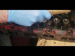 Installing valve stem seals and keepers on a Chevy