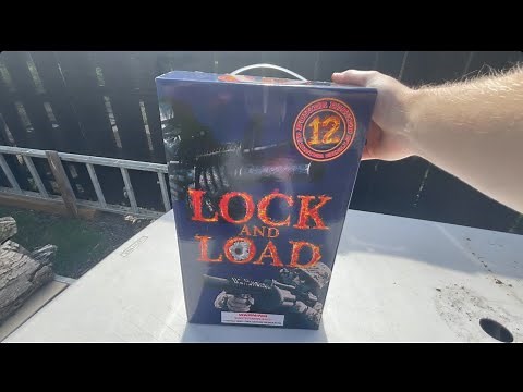 Demo of the 12 pack Lock and Load canister shells by Phantom brand fireworks 🧨 💥