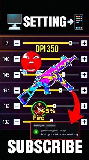 Oppo A16 🖥️🔥 Free Fire Headshot Settings 2025 || Sensitivity Settings + Dpi Settings Free Fire