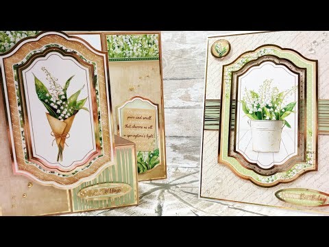 Cardmaking with Hunkydory's A Year of Flowers topper Collection - May Lily of the Valley