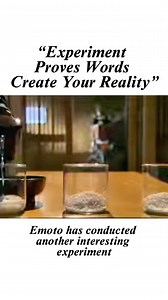 Dr. Masaru Emoto’s Rice Experiment proves how powerful your words really are. He put cooked rice into three jars: one he spoke love to, one he cursed out, and one he completely ignored. After 30 days, the rice he spoke love to stayed fresh, the one he cursed turned black, and the one he ignored rotted. Your words hold energy. What you say to yourself every day shapes your reality. Speak life into your goals, your relationships, and your future. Stop entertaining negative thoughts — they’re doing