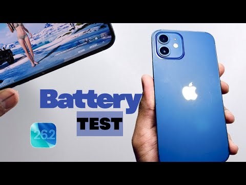 iOS 26.2 Battery Test on iPhone 12 – 1 Day Real Usage” 🔋 | iPhone 12 Battery Test on iOS 26.2