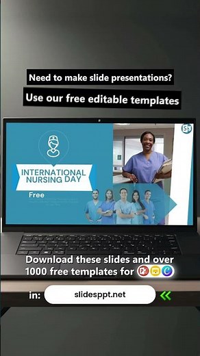 Free International Nurses Day Template for PowerPoint, Google Slides & Canva #nursesday #nurse