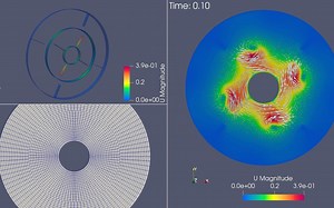 [OpenFOAM算例]incompressible-pimpleFoam-laminar-mixerVesselAMI2D