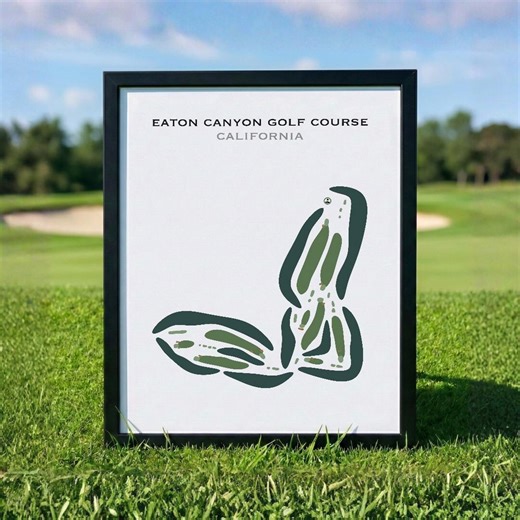 Eaton Canyon Golf Course, CA | Golf Course Map, Golf Map, Golfer Gift for Him, Scorecard Layout, Golfer Boyfriend Gift,art Print Decor - Etsy