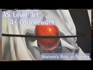 A* AS Level Art Coursework 💙 Top 8th in the World *talk through in detail & tips*