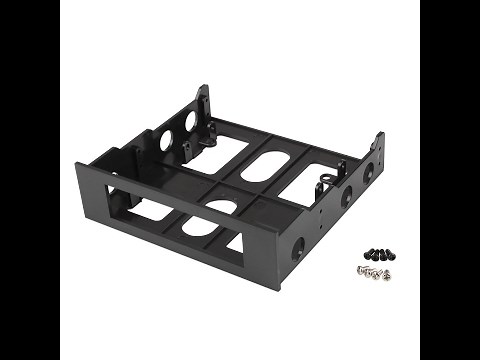 How to install a 3.5" drive into a 5.25" drive bay using an adapter