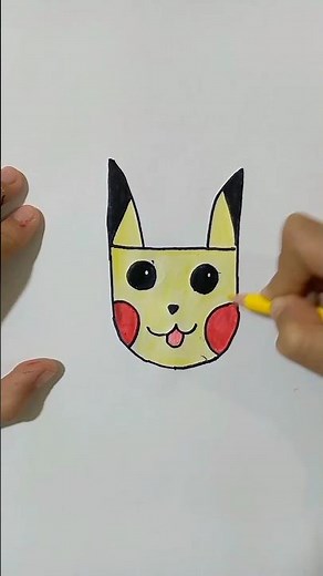 رسم بوكيمون سهل/رسم بوكيمون خطوة بخطوة/تعليم رسم للاطفال/رسومات سهلة/shorts#