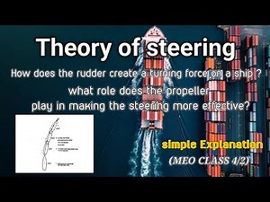 Theory of Steering of ship-Explained Simply/Ever Wondered How Ships Turn? Steering Theory Explained