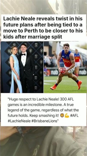 Lachie Neale reveals twist in his future plans after being tied to a move to Perth #sports #news