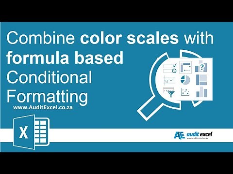 Combine color scales with formula based conditional formatting