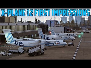 [XP12] ✈️ FlyBe Dash 8 Q400! ✈️ First Look at X-Plane 12! ✈️ EGFF ➜ EGLC ✈️