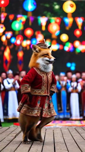 fox dance 🦊 "Please like 👍 and subscribe 🔔 to the channel 🎬✨"
