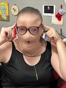 The Original BlurryMan Mask: An unsettling face mask with blurry features.