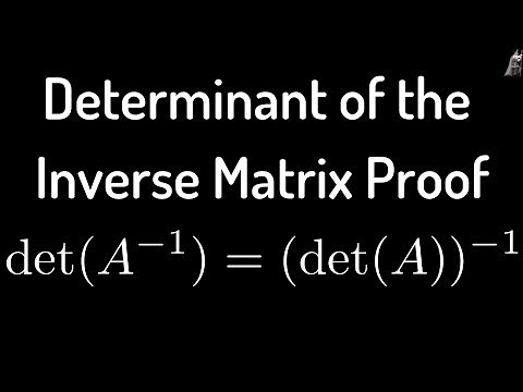 Linear Algebra Determinant Proof det(A^(-1)) = (detA)^(-1)