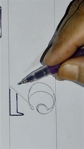 👉New style in English number lettering practice "3"♥️