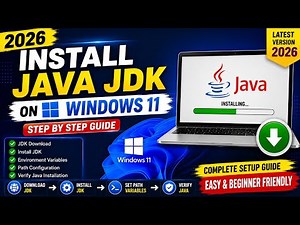 How to Download & Install Java JDK 2026 | Java Development Kit Setup for Beginners | Complete Guide