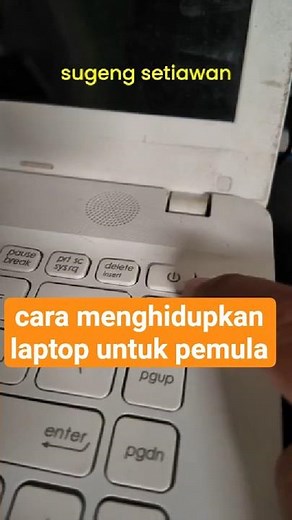 cara menghidupkan laptop untuk pemula