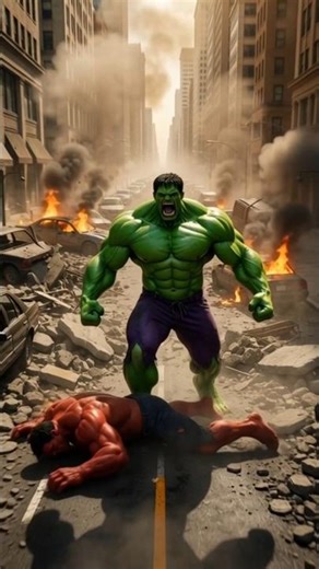 red hulk vs green hulk fight😡#hulk #hulkbadmash #hulkvideo