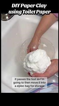 Toilet Paper Clay | Two Ingredient Easy Clay DIY Ideas #homemade #diyclay