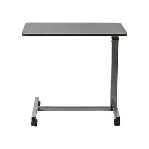 [Hot Item] Adjustable Steel Over Bed Table with Wheels for Hospital Use