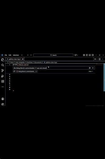VS Code ne mera Python error khud fix kar diya🔥