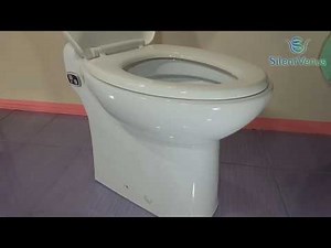 Silent Venus One piece Upflush Toilet with Macerator Built Into the Base How to Installation Guide