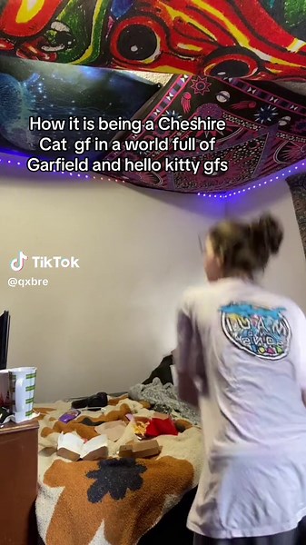 Chesire cat is underrated, also i just wanted to use this audio #fyp #chesirecat #hellokitty#garfeild