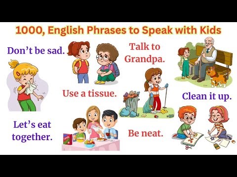 1000 English Phrases to Speak with Kids | Learn Daily Use English Sentences | Talking With Kids