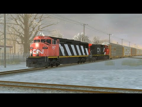 Trainz: A New Era - CN and Amtrak Trains on the CN Holly Subdivision January 2020