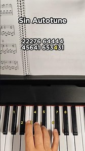 Sin Autotune - Lola Índigo (fácil) #pianotutorial #cover #pianofacil #pianocover #piano