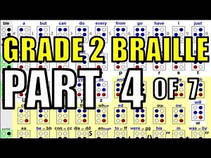 Grade 2 Braille [4/7] - The Words Represented by Braille Letters