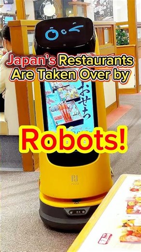 Japan’s Restaurants Are Taken Over by Robots! #Shorts