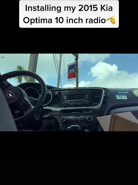 Kia Optima radio installation #kia #kiaoptima 2015