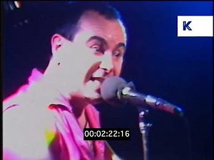 1980s UK, 999 Punk Rock Band Performing Live | Premium Footage
