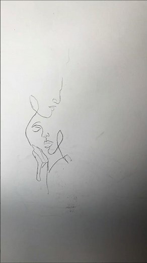 “Girl Premium Line Art | Simple Few-Line Sketch | Viral Drawing Tutorial 2025”