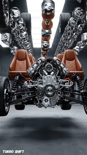 How a V8 Engine Works! ⚙️ Satisfying Assembly #Shorts