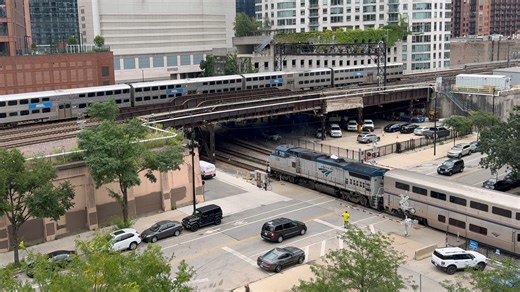 芝加哥城市铁路高峰时刻 Chicago Metra Rush Hour Trains 2025! - 45 Minutes - 4K