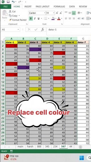 How to Replace Cell Colors in Excel: Easy Tutorial #excel
