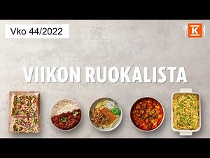 Viikon 44 ruokalista - Katso nopeat vinkit! | K-Ruoka