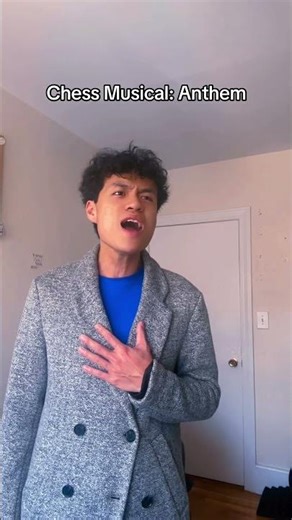 Anthem (Chess) | Nicholas Christopher inspired cover ♟️#ChessTheMusical #Broadway #Shorts #Anthem